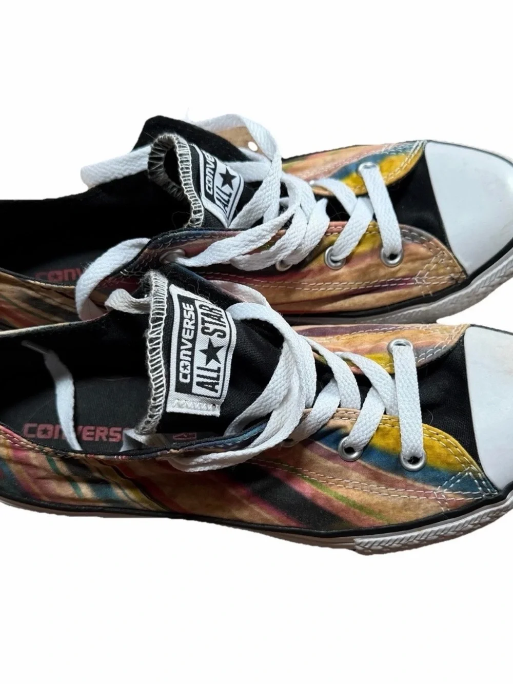 Converse Chuck Taylor All Star Low Top Multicolored Stripe Sz 4 Kids/6 Women